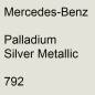 Preview: Mercedes-Benz, Palladium Silver Metallic, 792.